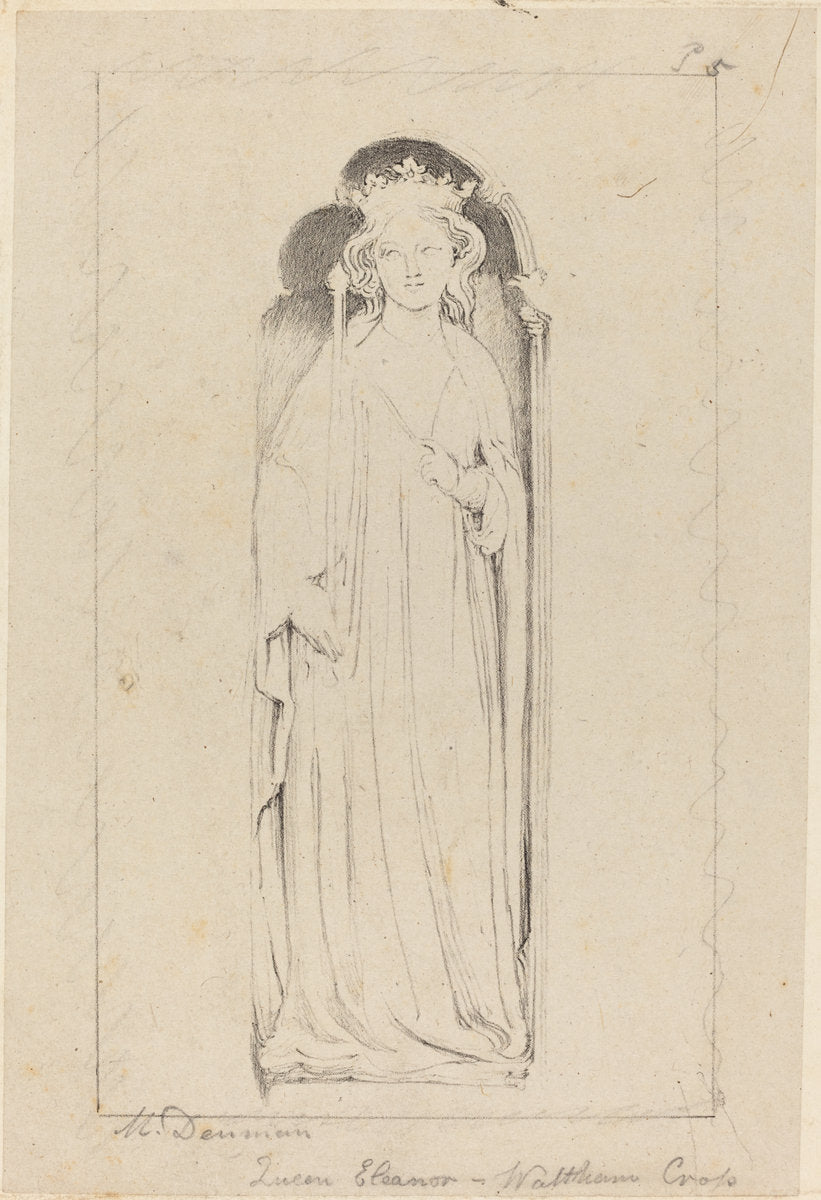 Queen Eleanor, from Waltham Cross by Maria Denman after John Flaxman (British, active 1812), 16X12"(A3)Poster Print