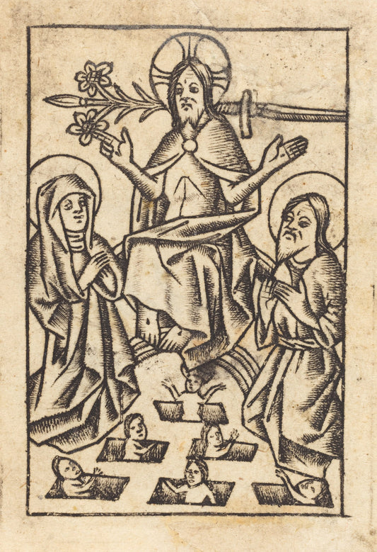 The Last Judgment [right] by Master of St. Erasmus (German, active c. 1450/1470), 16X12"(A3)Poster Print