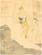 Woman in Corset (Femme en corset) by Henri de Toulouse-Lautrec (French, 1864 - 1901), 16X12"(A3)Poster Print