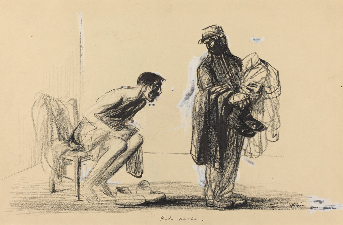 Bolo pacha by Jean-Louis Forain (French, 1852 - 1931), 16X12"(A3)Poster Print