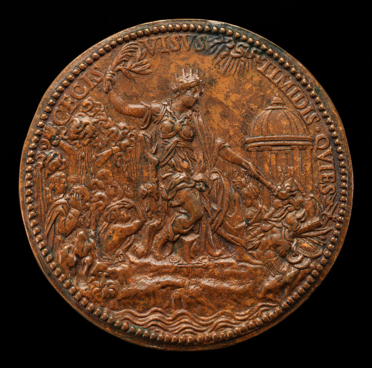Mary as Peace Setting Fire to Arms [reverse] by Jacopo Nizzola da Trezzo (Milanese, 1515/1519  - 1589), 16X12"(A3)Poster Print