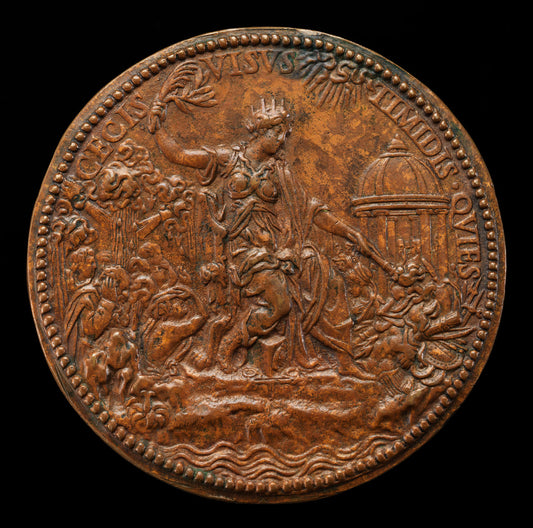 Mary as Peace Setting Fire to Arms [reverse] by Jacopo Nizzola da Trezzo (Milanese, 1515/1519  - 1589), 16X12"(A3)Poster Print