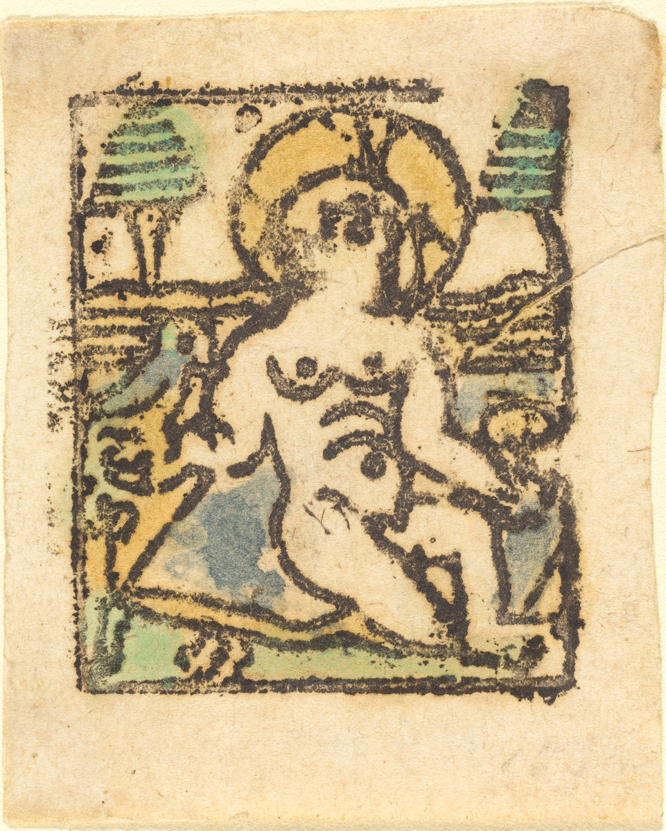 1480 by German 15th Century (Christ Child with Bird), 16X12"(A3)Poster Print