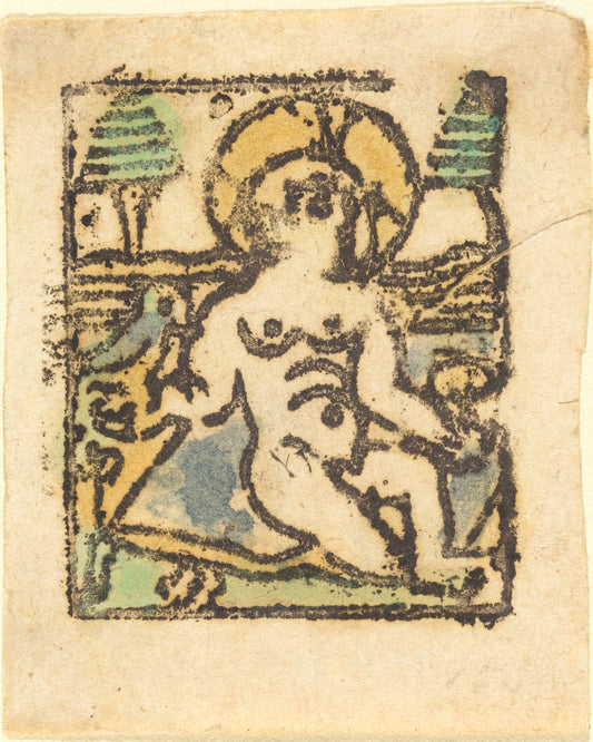 1480 by German 15th Century (Christ Child with Bird), 16X12"(A3)Poster Print