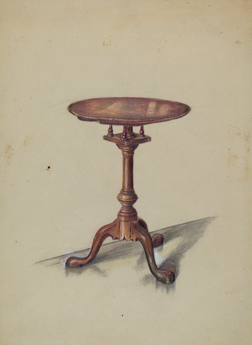 Tip-top Table by Hans Korsch (American, active c. 1935), 16X12"(A3)Poster Print