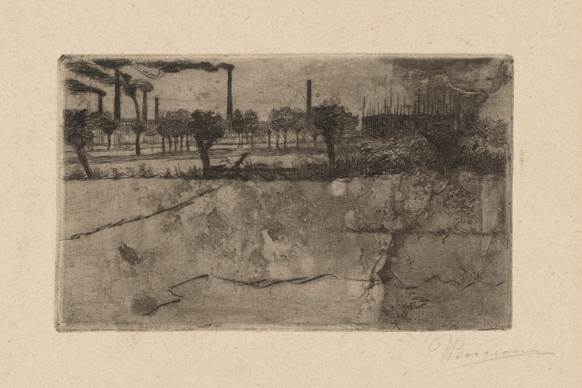 Periphery [Periferia] by Umberto Boccioni (Italian, 1882 - 1916), 16X12"(A3)Poster Print