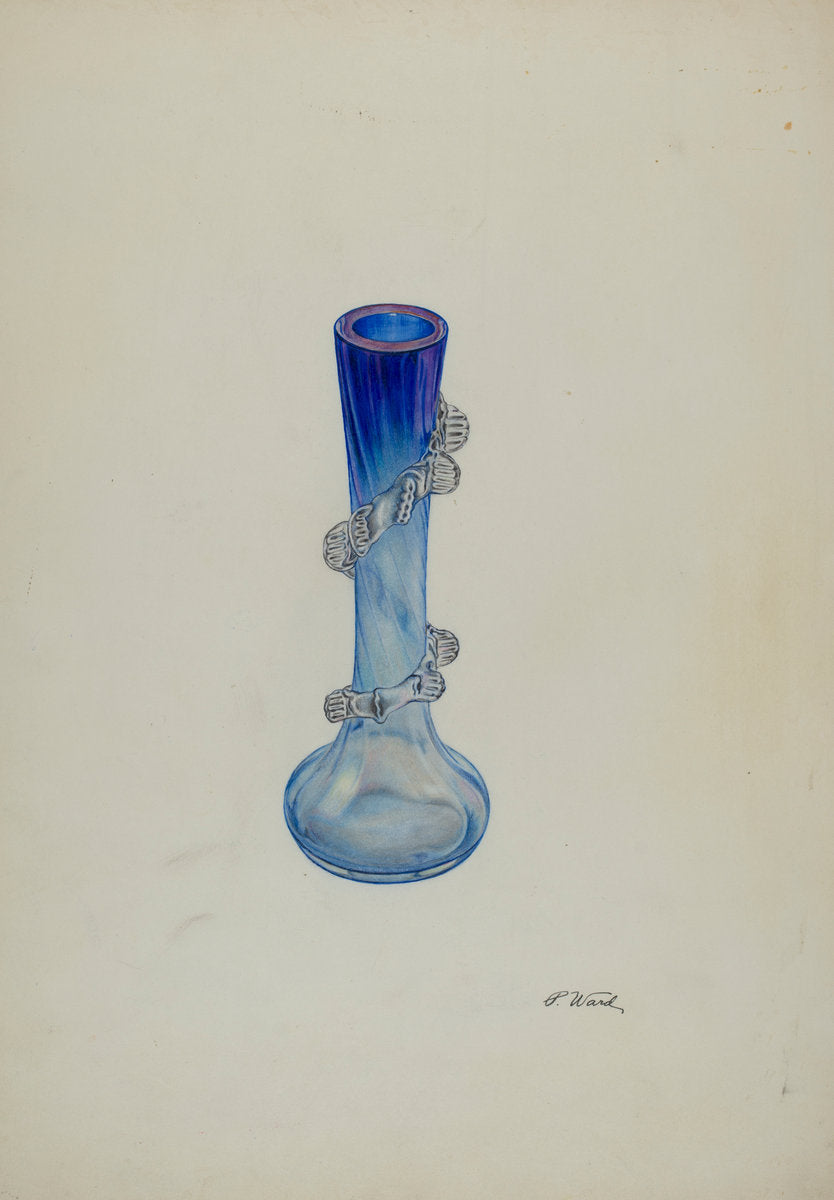 Small Vase by Paul Ward (American, active c. 1935), 16X12"(A3)Poster Print