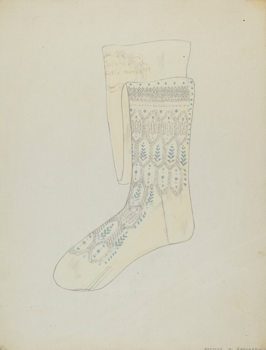 Stockings by Dorothy M. Gerhard (American, active c. 1935), 16X12"(A3)Poster Print