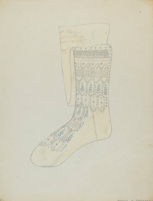 Stockings by Dorothy M. Gerhard (American, active c. 1935), 16X12"(A3)Poster Print