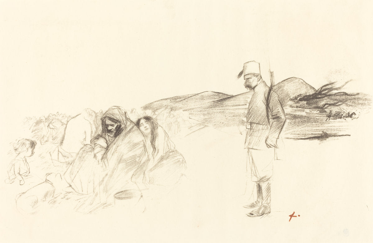 In Greece by Jean-Louis Forain (French, 1852 - 1931), 16X12"(A3)Poster Print