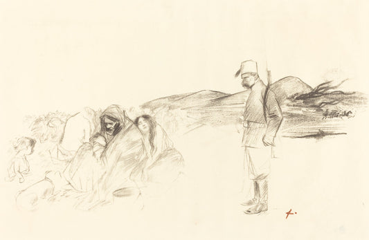 In Greece by Jean-Louis Forain (French, 1852 - 1931), 16X12"(A3)Poster Print
