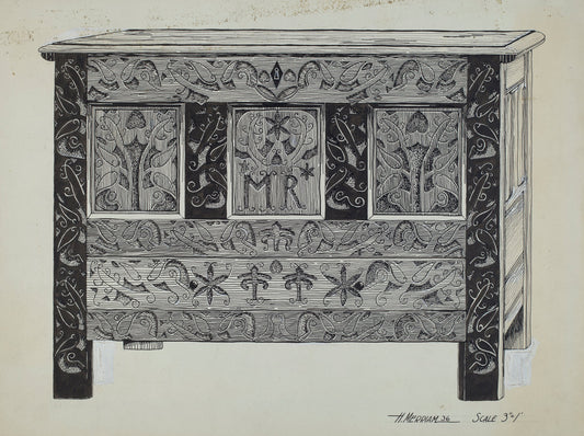 Hadley Chest by Harold Merriam (American, 1910 - 2002), 16X12"(A3)Poster Print