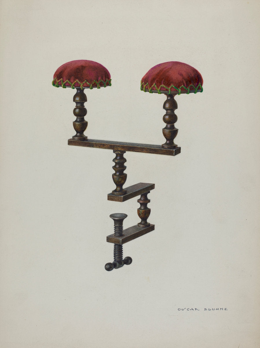 Twin Sewing Bird by Oscar Bluhme (American, active c. 1935), 16X12"(A3)Poster Print