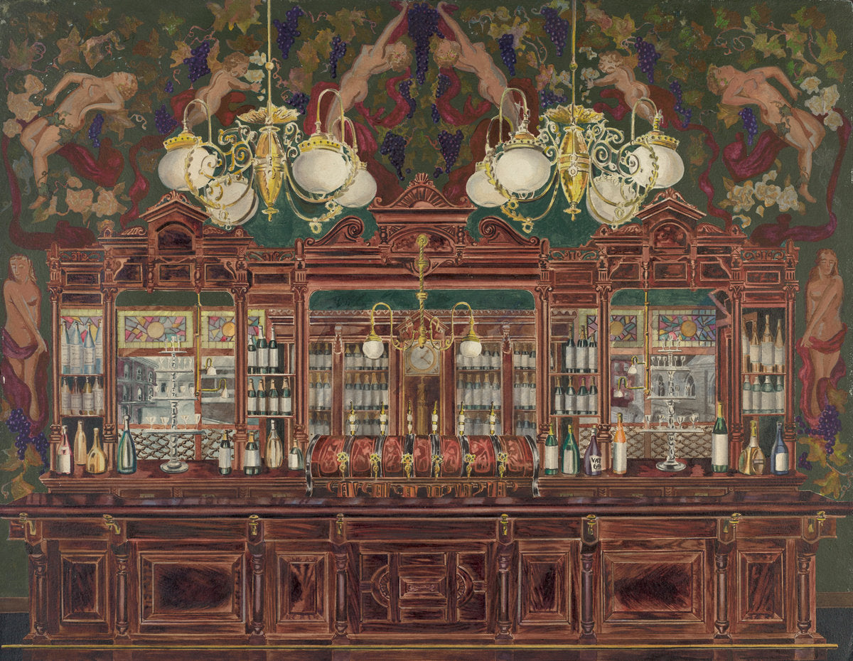 Bar by Perkins Harnly (American, 1901 - 1986), 16X12"(A3)Poster Print