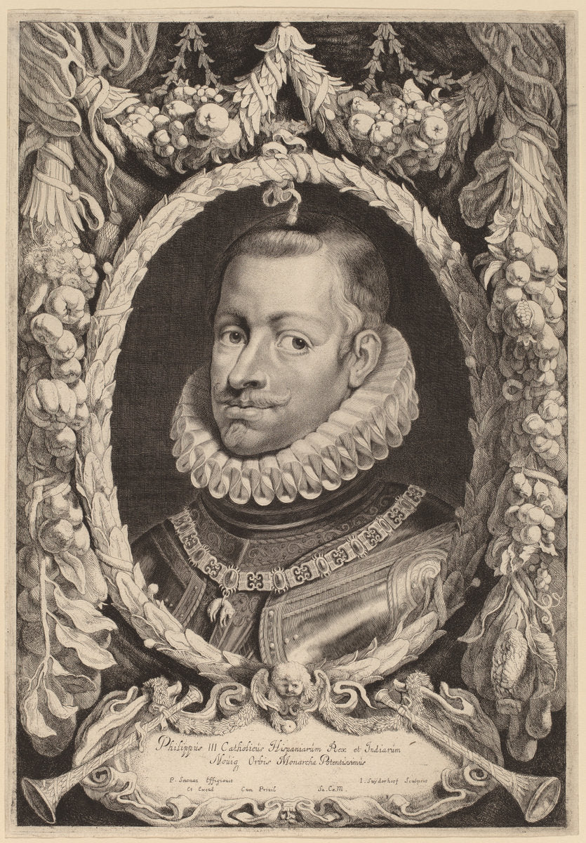 Philip III, King of Spain by Jonas Suyderhoff (Dutch, c. 1613 - 1686), 16X12"(A3)Poster Print
