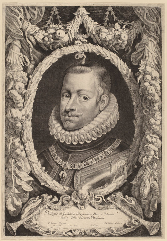 Philip III, King of Spain by Jonas Suyderhoff (Dutch, c. 1613 - 1686), 16X12"(A3)Poster Print