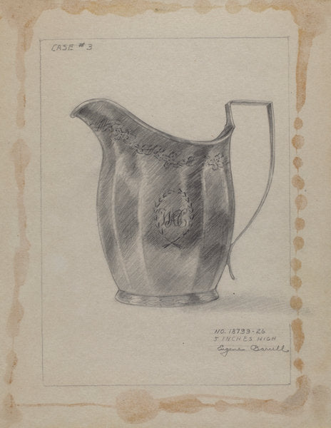 Silver Creamer by Eugene Barrell (American, active c. 1935), 16X12"(A3)Poster Print