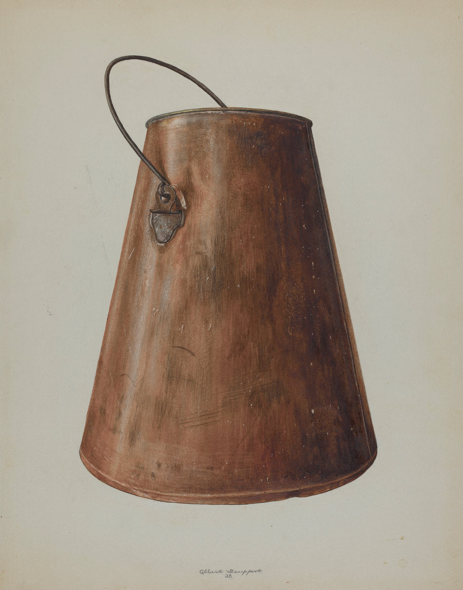 Milk Pail by Albert Geuppert (American, active c. 1935), 16X12"(A3)Poster Print