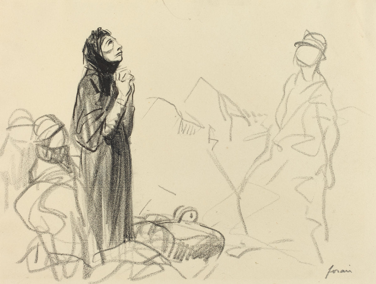 During the Armistice by Jean-Louis Forain (French, 1852 - 1931), 16X12"(A3)Poster Print