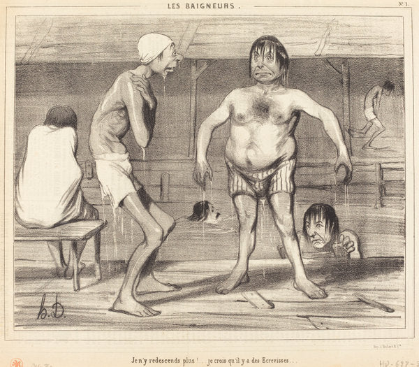 Je n'y redescends plus!... je crois... by Honoré Daumier (French, 1808 - 1879), 16X12"(A3)Poster Print