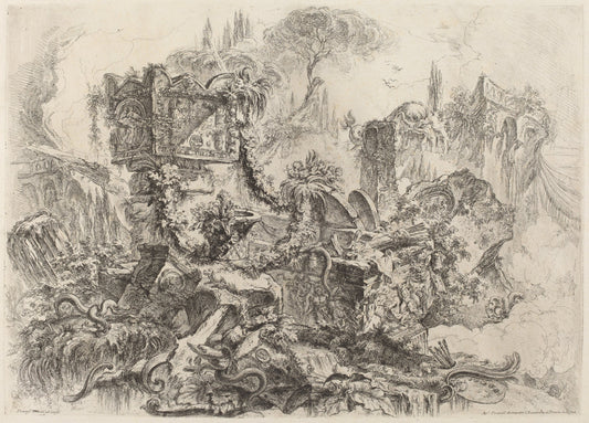 The Tomb of Nero by Giovanni Battista Piranesi (Italian, 1720 - 1778), 16X12"(A3)Poster Print