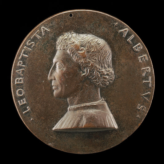 Leone Battista Alberti, 1404-1472, Architect and Writer on Art and Science [obverse] by Matteo de' Pasti (Italian, c. 1420 - 1467/1468), 16X12"(A3)Poster Print