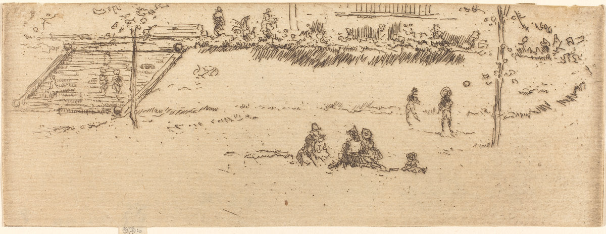 Steps, Gray's Inn by James McNeill Whistler (American, 1834 - 1903), 16X12"(A3)Poster Print