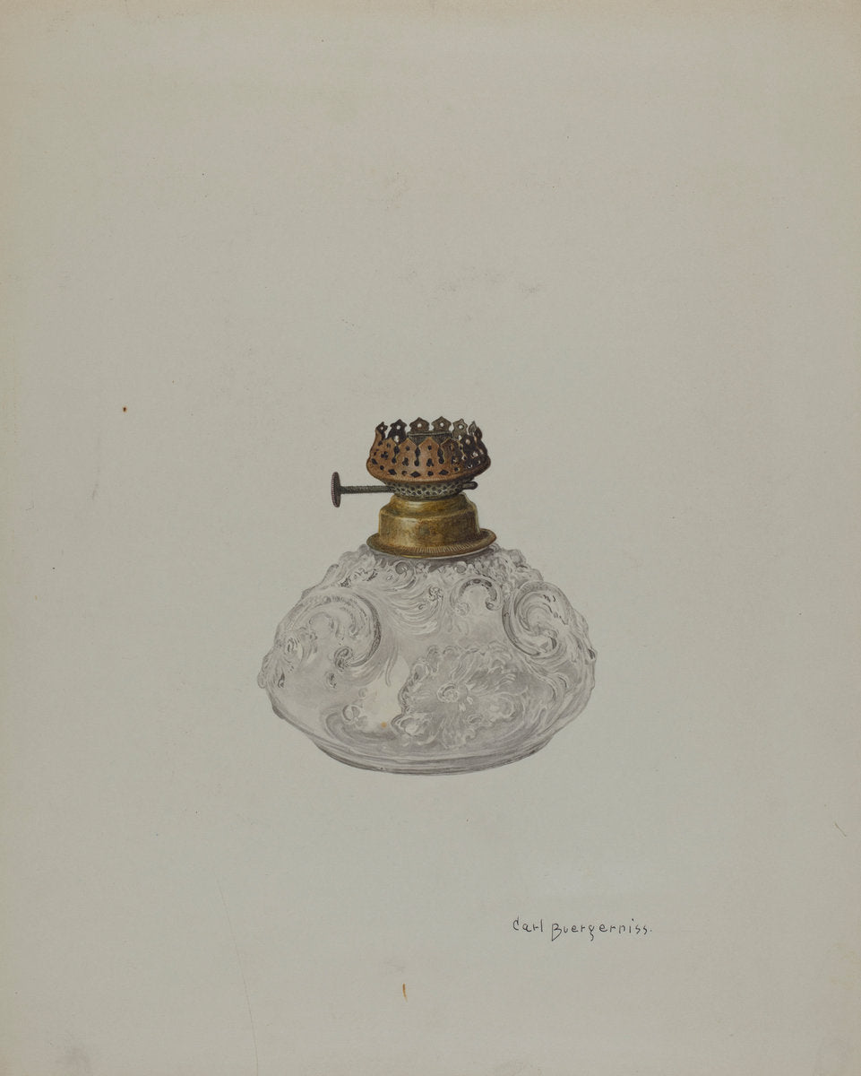 Lamp by Carl Buergerniss (American, 1877 - 1956), 16X12"(A3)Poster Print