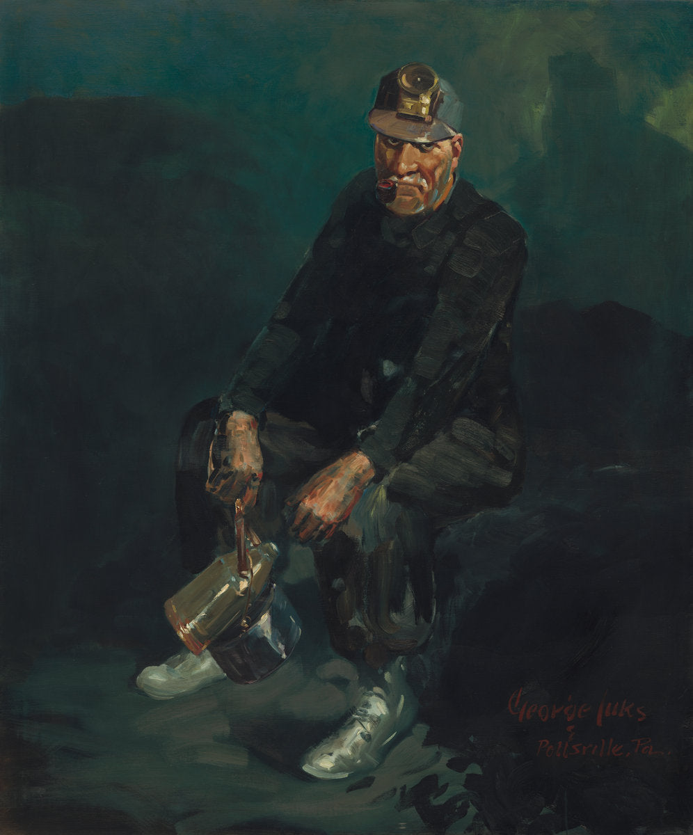 The Fire Boss by George Luks (American, 1866 - 1933), 16X12"(A3)Poster Print