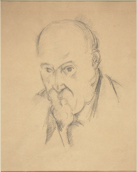 Self-Portrait [recto] by Paul Cézanne (French, 1839 - 1906), 16X12"(A3)Poster Print