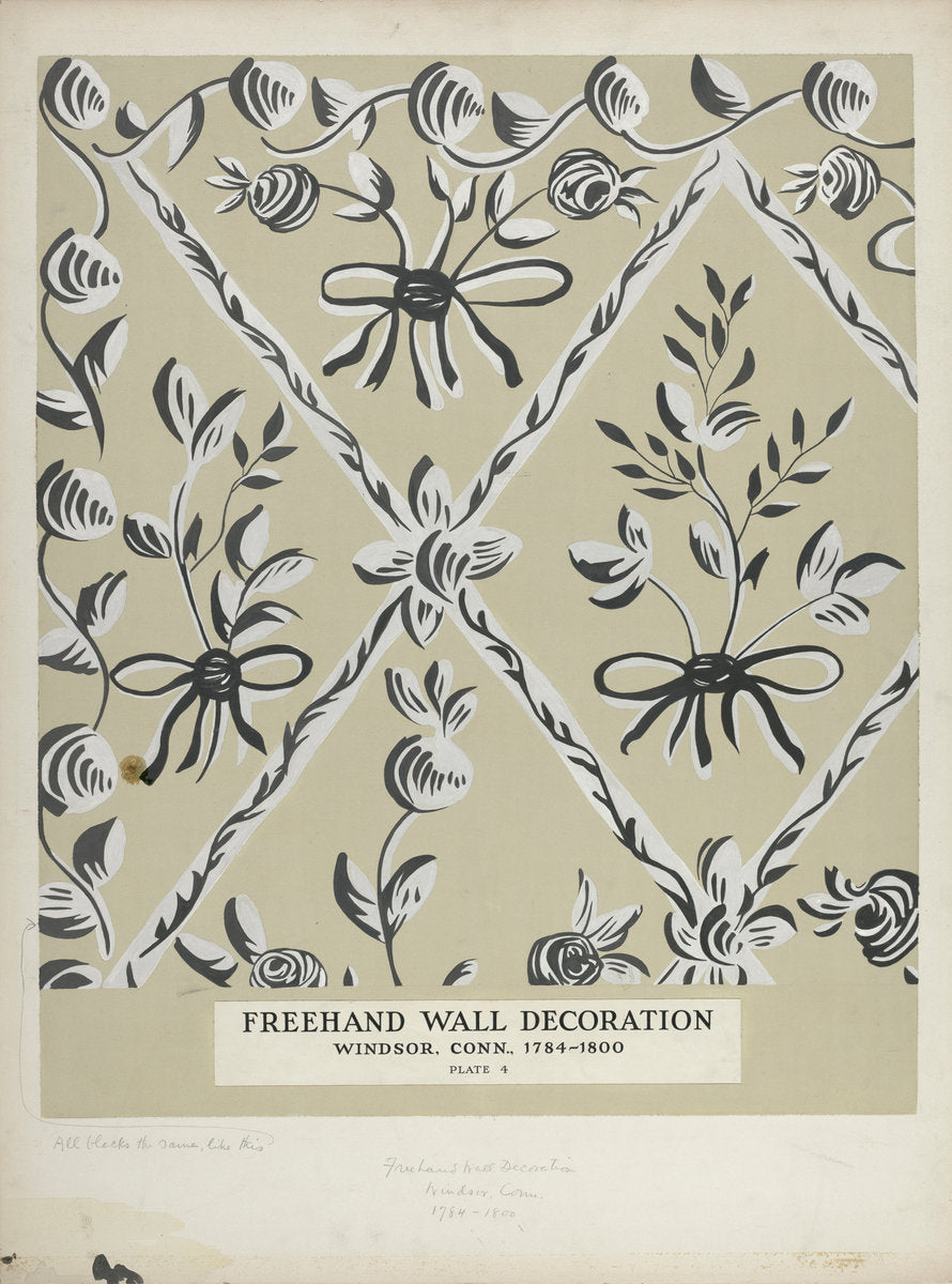 Free Hand Decoration by Michael Lauretano (American, active c. 1935), 16X12"(A3)Poster Print