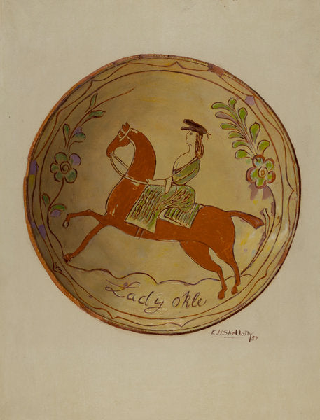 Pie Plate by Eugene Shellady (American, active c. 1935), 16X12"(A3)Poster Print