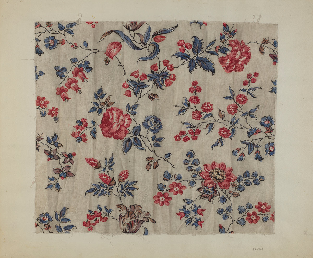 Chintz by Sylvia De Zon (American, active c. 1935), 16X12"(A3)Poster Print