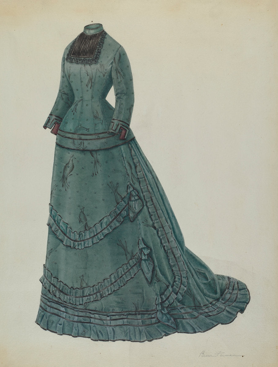 Dress by Bessie Forman (American, active c. 1935), 16X12"(A3)Poster Print