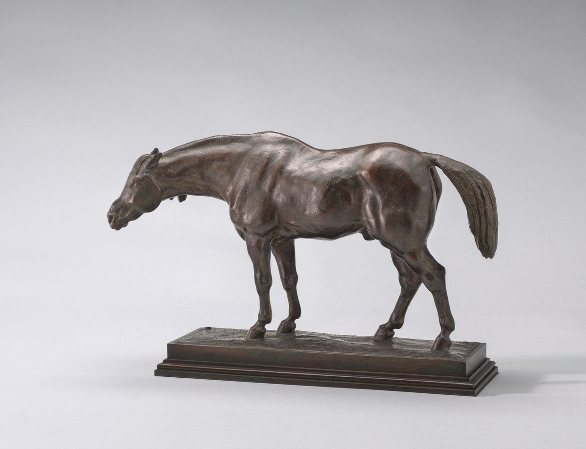 Half-Blooded Horse, with Head Down by Antoine-Louis Barye (French, 1795 - 1875), 16X12"(A3)Poster Print
