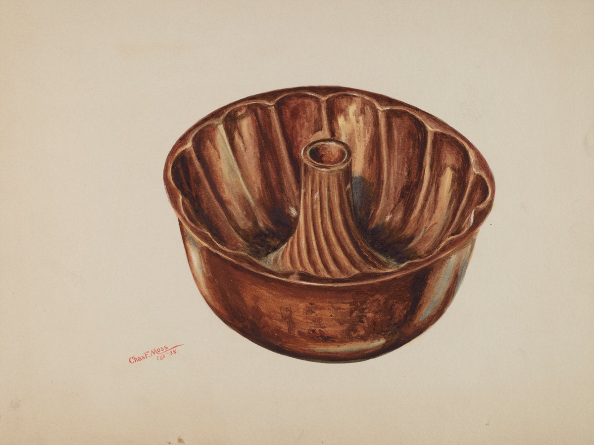 Cake Mold by Charles Moss (American, active c. 1935), 16X12"(A3)Poster Print