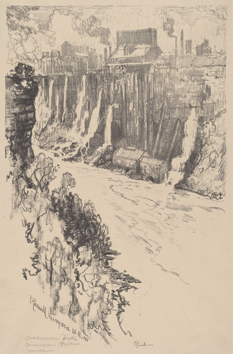 American Tivoli by Joseph Pennell (American, 1857 - 1926), 16X12"(A3)Poster Print