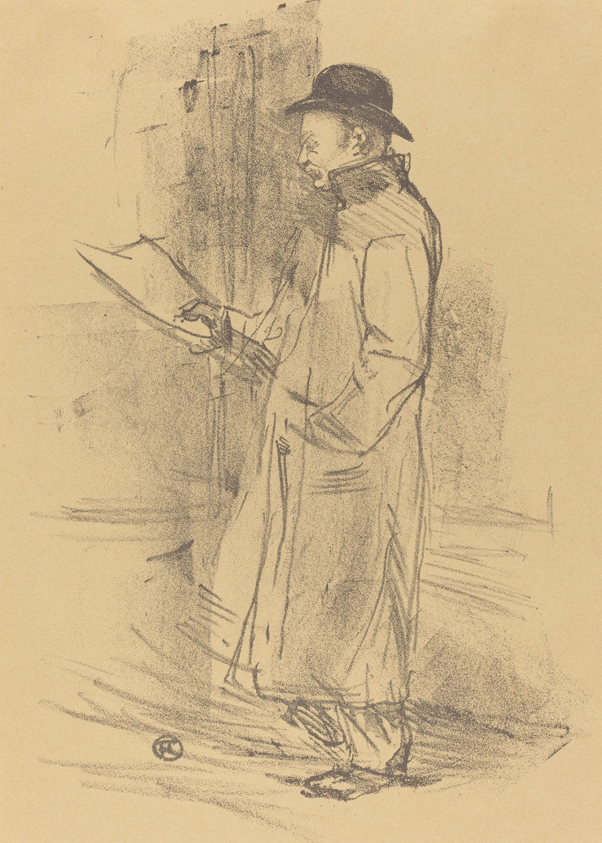Program for "Benefice Gemier" (Programme du "Bénéfice Gémier") by Henri de Toulouse-Lautrec (French, 1864 - 1901), 16X12"(A3)Poster Print