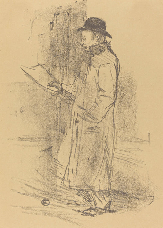 Program for "Benefice Gemier" (Programme du "Bénéfice Gémier") by Henri de Toulouse-Lautrec (French, 1864 - 1901), 16X12"(A3)Poster Print