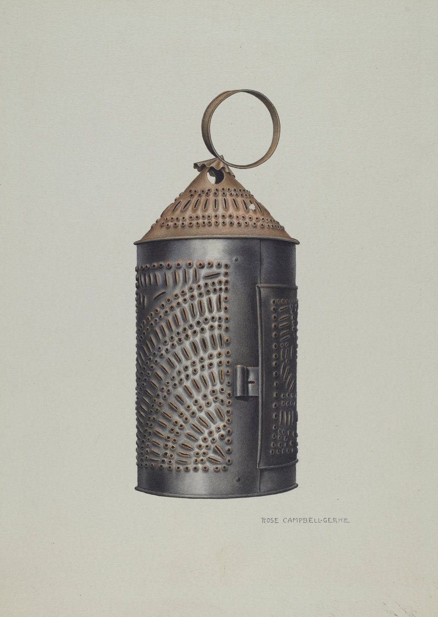 Lantern by Rose Campbell-Gerke (American, active c. 1935), 16X12"(A3)Poster Print