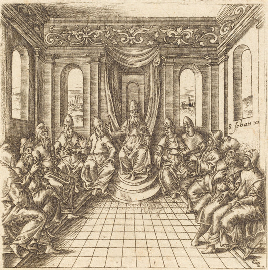 The Chief Priests and Pharisees by Léonard Gaultier (French, 1561 - 1641), 16X12"(A3)Poster Print