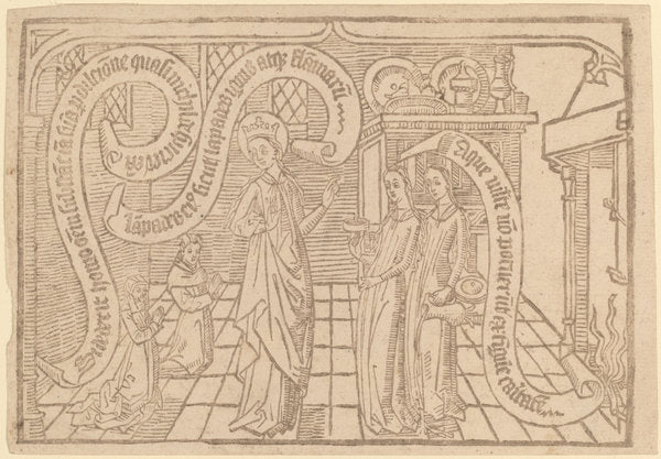 in or after 1465 by Netherlandish 15th Century (Page from "Canticum Canticorum": 2nd Edition), 16X12"(A3)Poster Print