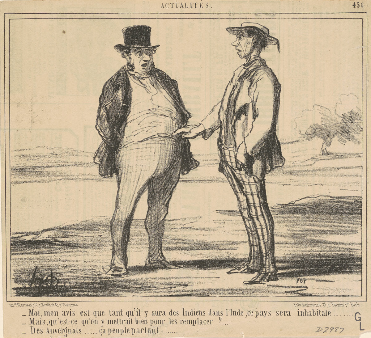 Mois, mon avis est ... by Honoré Victorin Daumier (French, 1808 - 1879), 16X12"(A3)Poster Print
