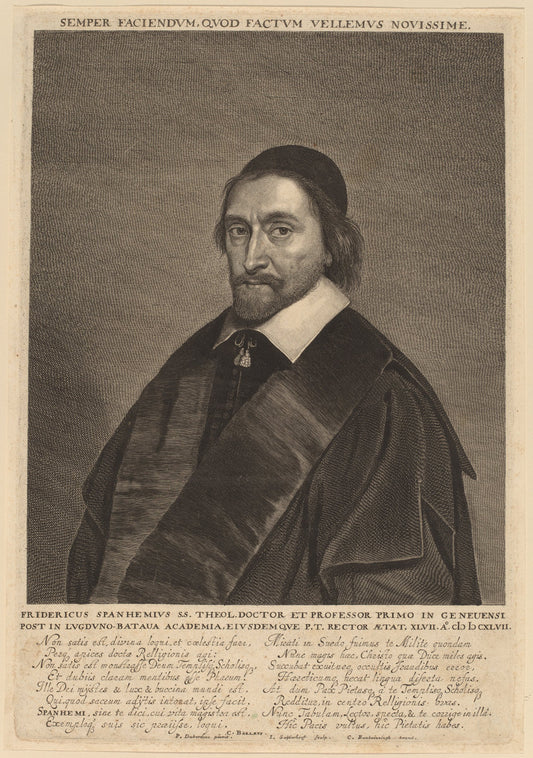 Frederick Spanheim by Jonas Suyderhoff after Pieter Dubordieu (Dutch, c. 1613 - 1686), 16X12"(A3)Poster Print