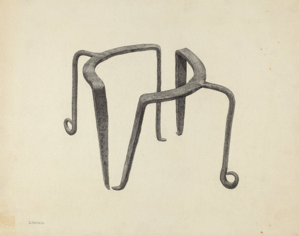 Pot Trivets by Salvatore Borrazzo (American, active c. 1935), 16X12"(A3)Poster Print