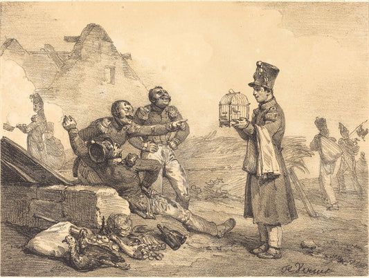 Mon Caporal, je n'ai pu avons que ça by Horace Vernet (French, 1789 - 1863), 16X12"(A3)Poster Print