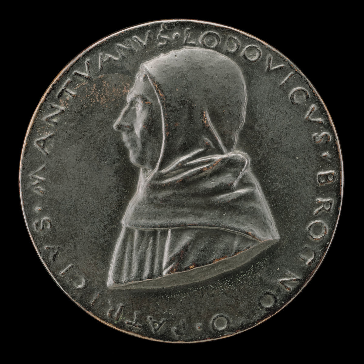 Lodovico Brognolo, of the Observant Friars, Patrician of Mantua [obverse] by Sperandio (Italian, c. 1425/1428  - c. 1504), 16X12"(A3)Poster Print