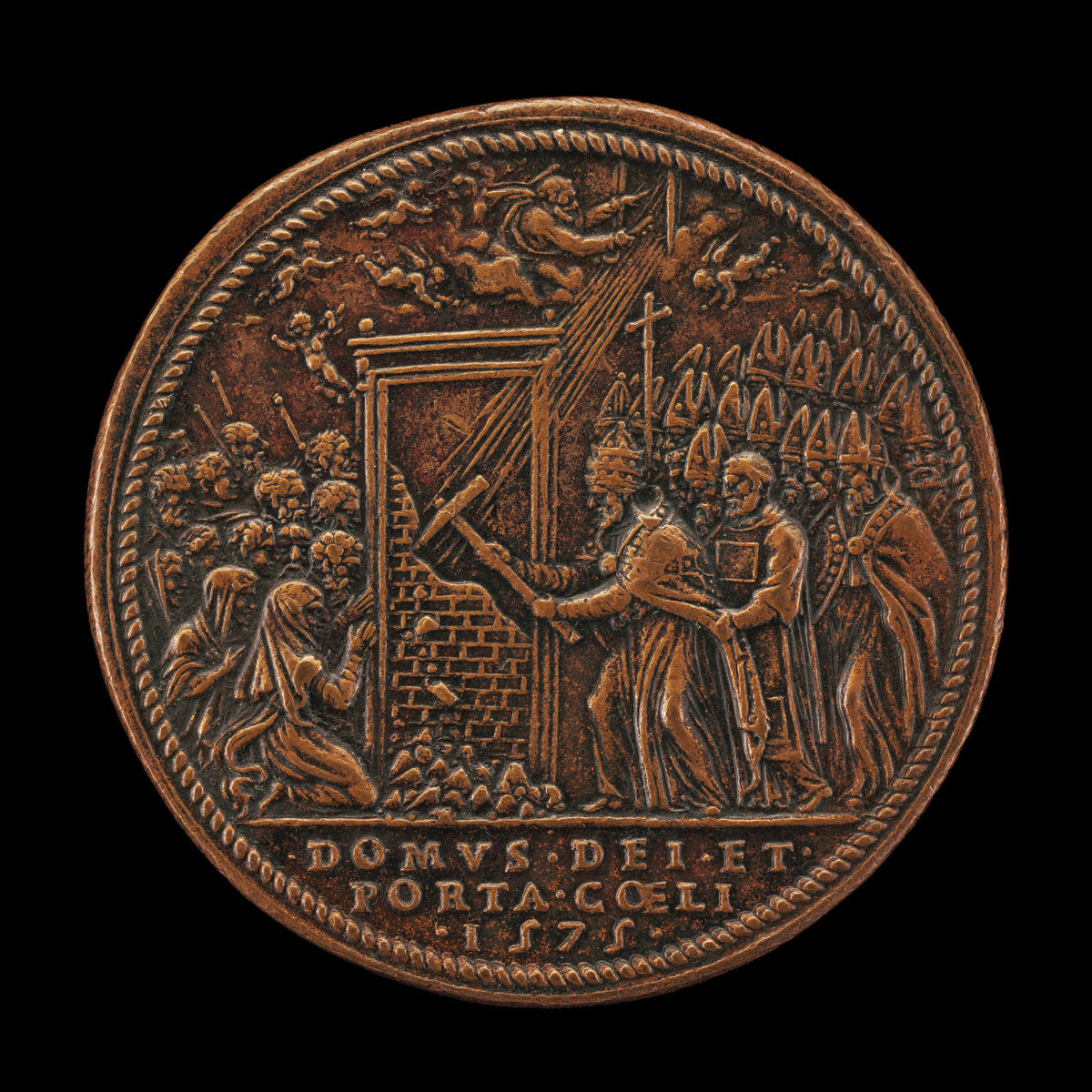 Opening of the Porta Santa [reverse] by Giovan Federico Bonzagni (Parmese, after 1507 - 1588), 16X12"(A3)Poster Print