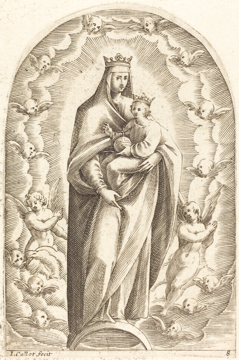 Immaculate Conception by Jacques Callot (French, 1592 - 1635), 16X12"(A3)Poster Print