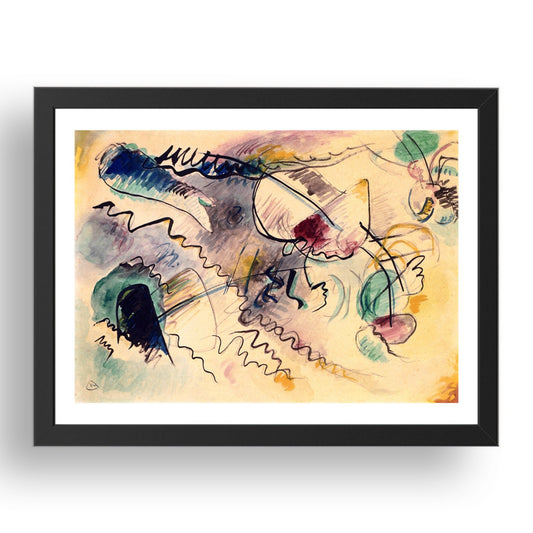 Untitled 1913 by Wassily Kandinsky, 17x13" Frame